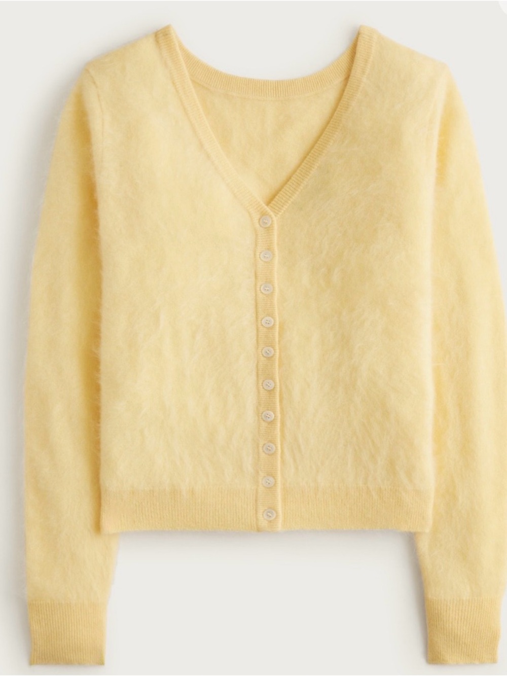 JCrew Brushed cashmere relaxed-fit reversible cardigan XS